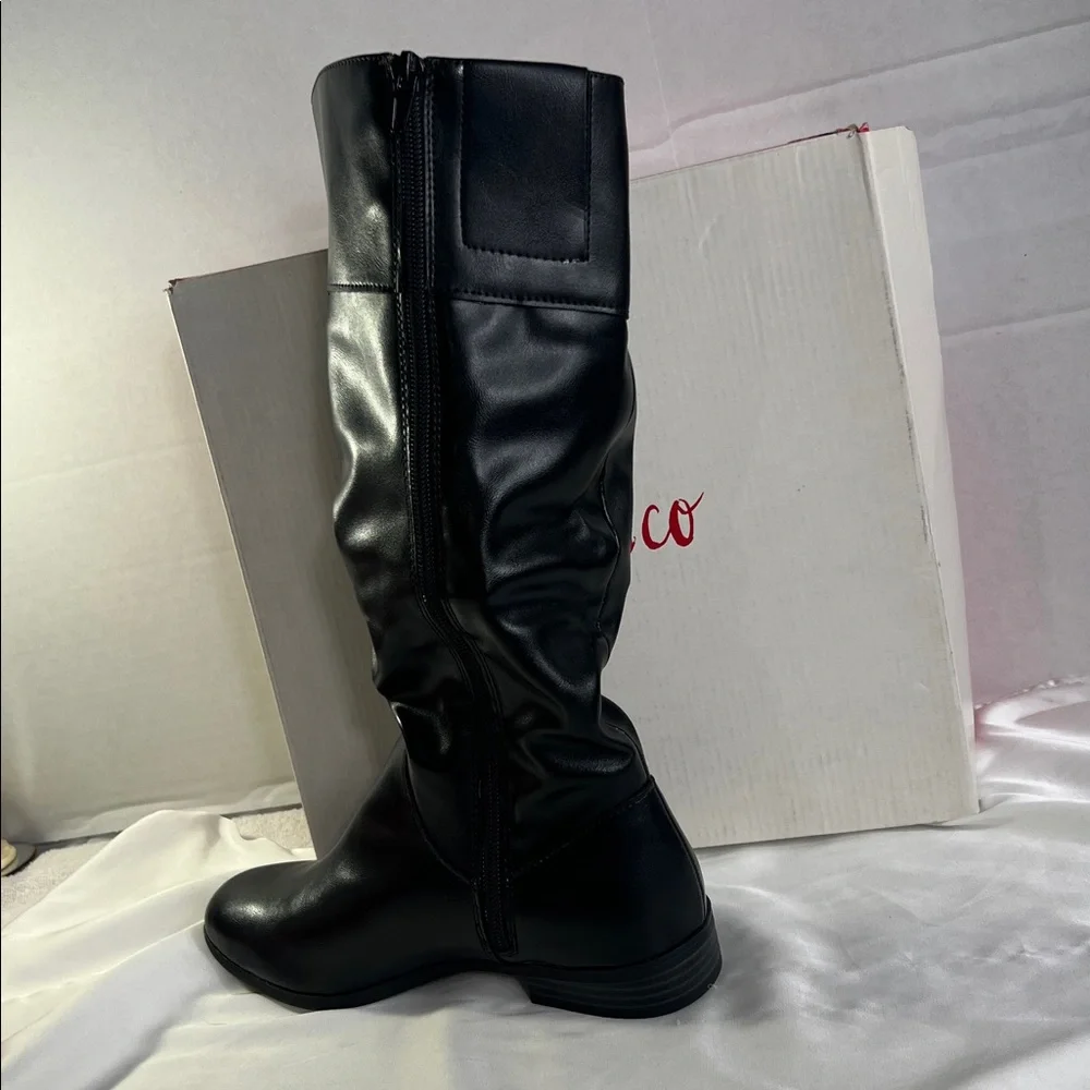 Style & Co. Women's‎ 5 M Black Knee-High Riding Boots New Kelimaep Round Toe